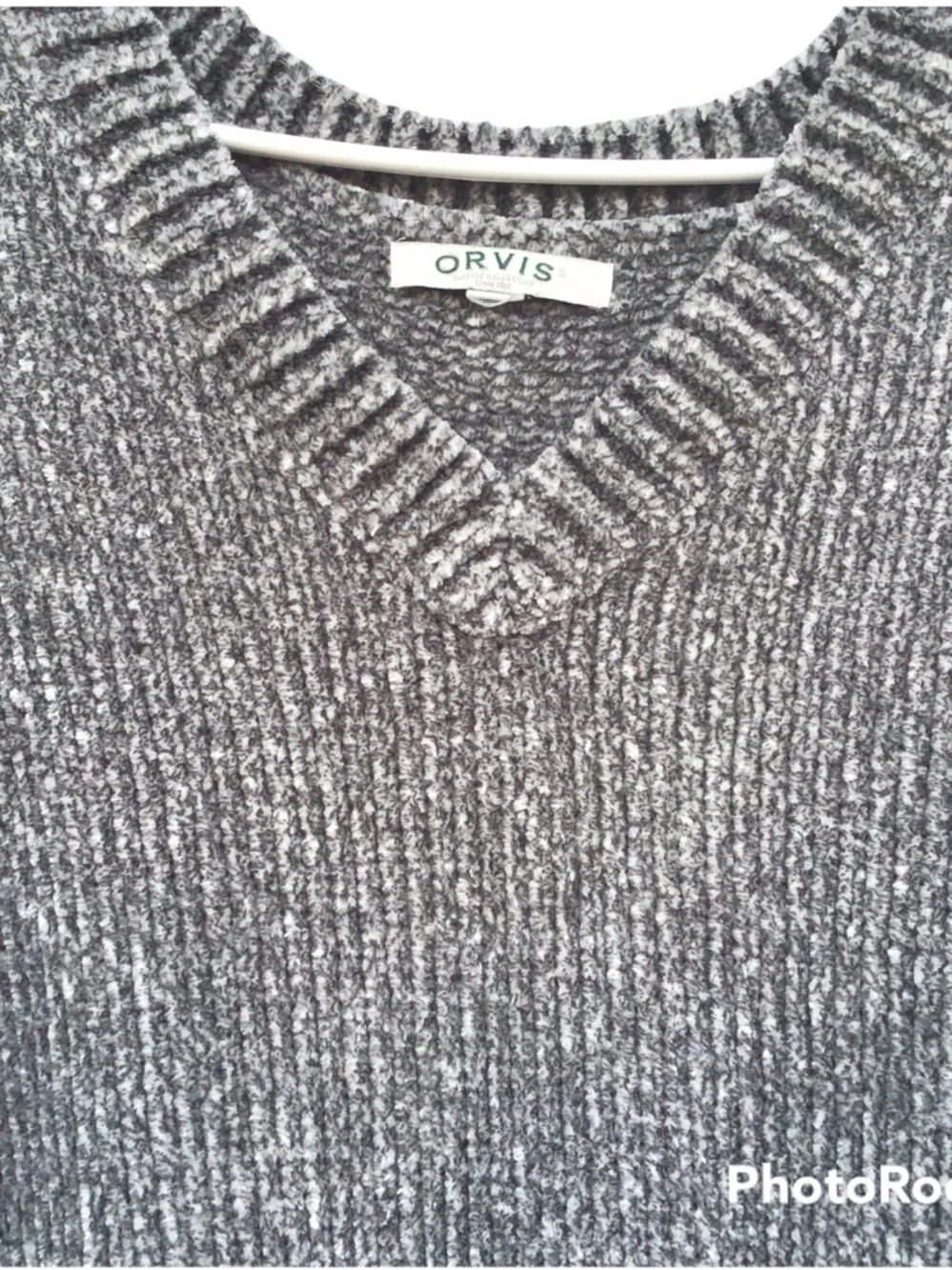 Orvis Gray Women Knitted Sweater Size X-Large